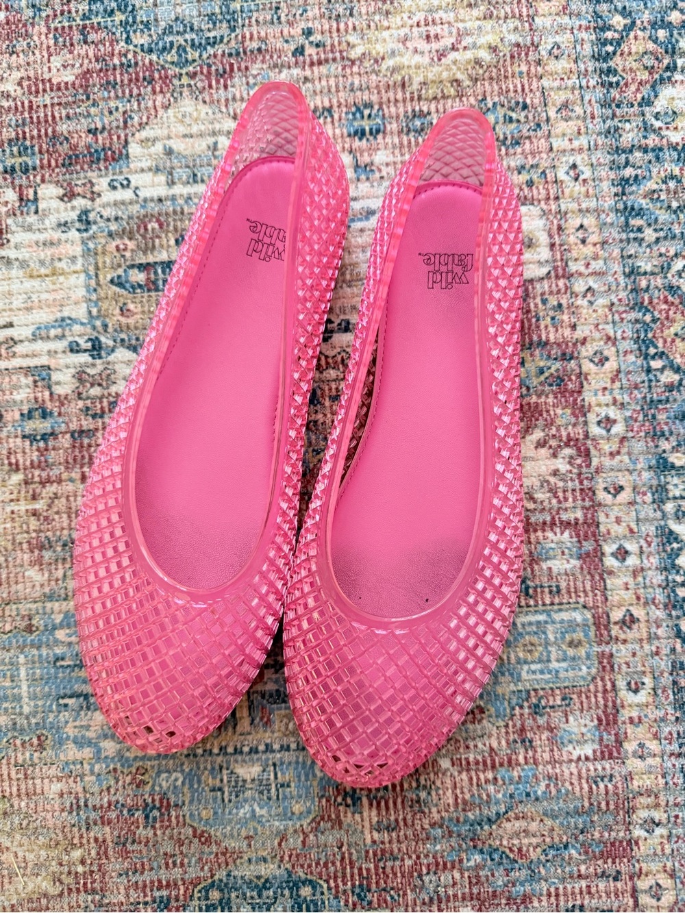 wild fable Pink Woven Ballet Flats